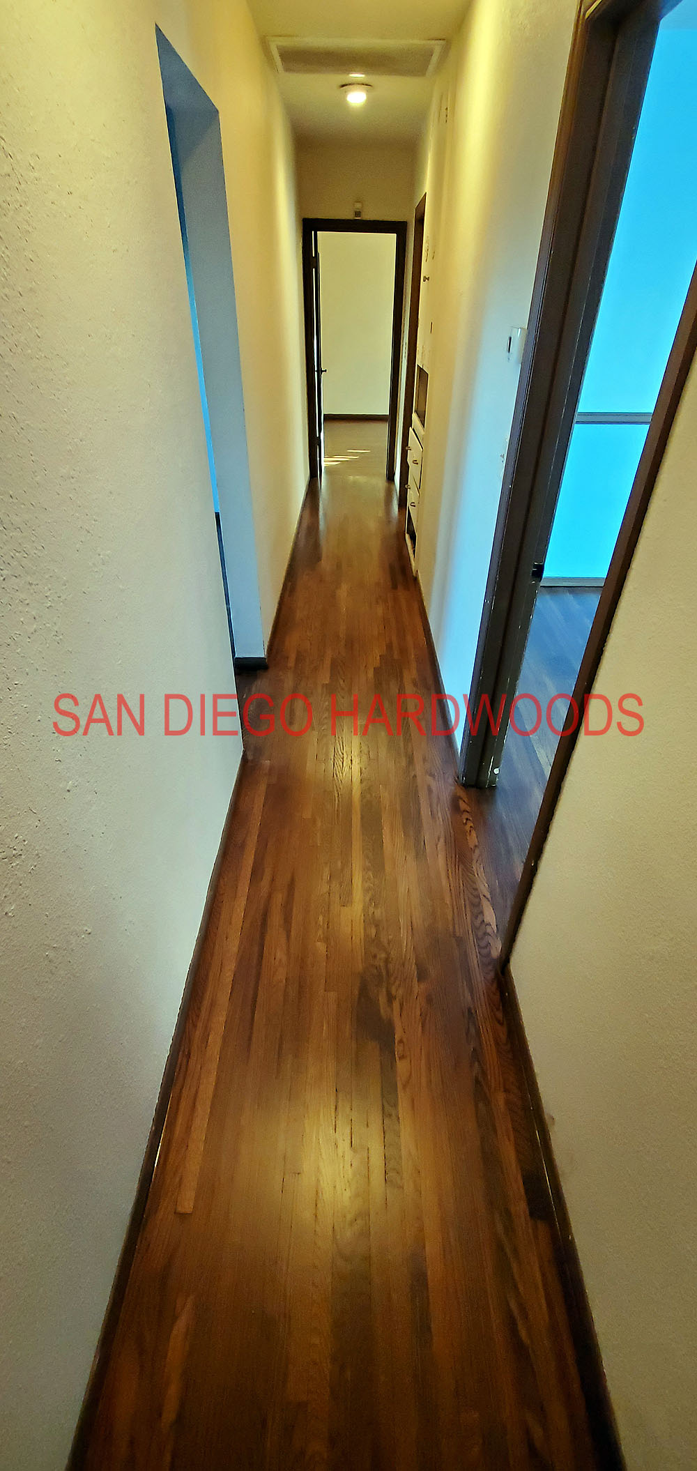 Hardwood floor refinishing and restoration in San Diego — project photo