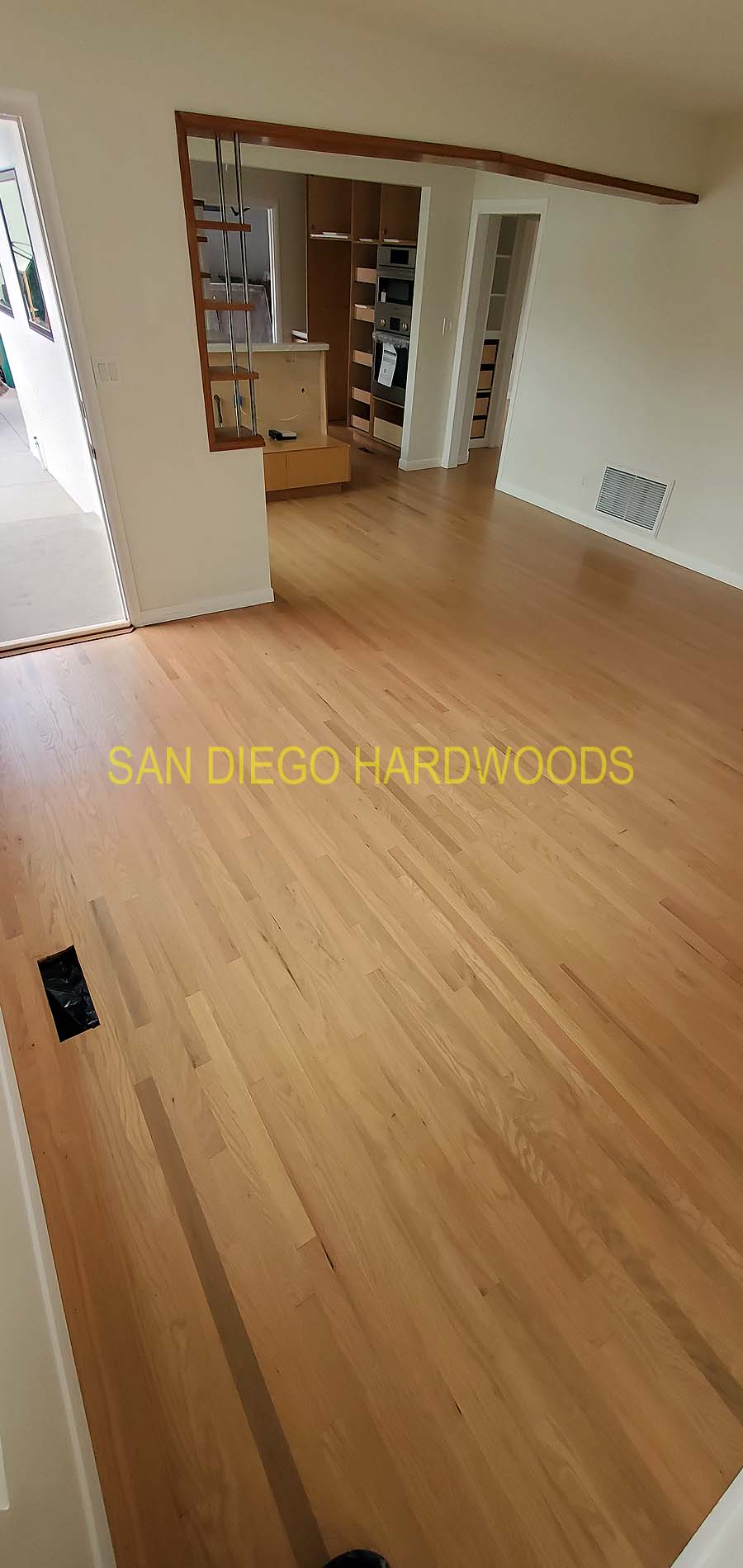 Hardwood floor refinishing and restoration in San Diego — project photo