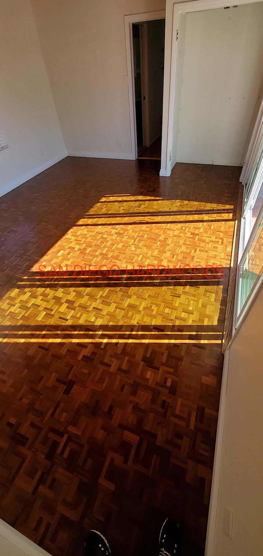 Hardwood floor refinishing and restoration in San Diego — project photo