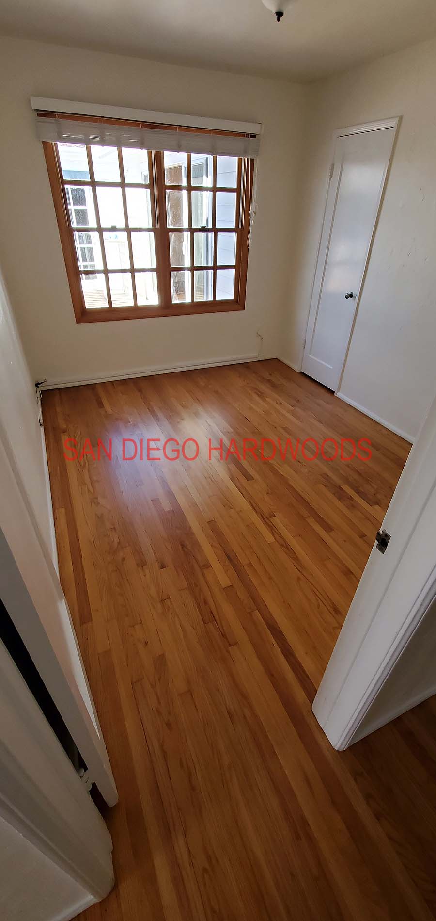 Hardwood floor refinishing and restoration in San Diego — project photo