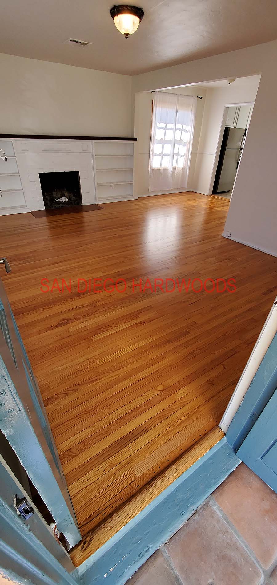 Hardwood floor refinishing and restoration in San Diego — project photo