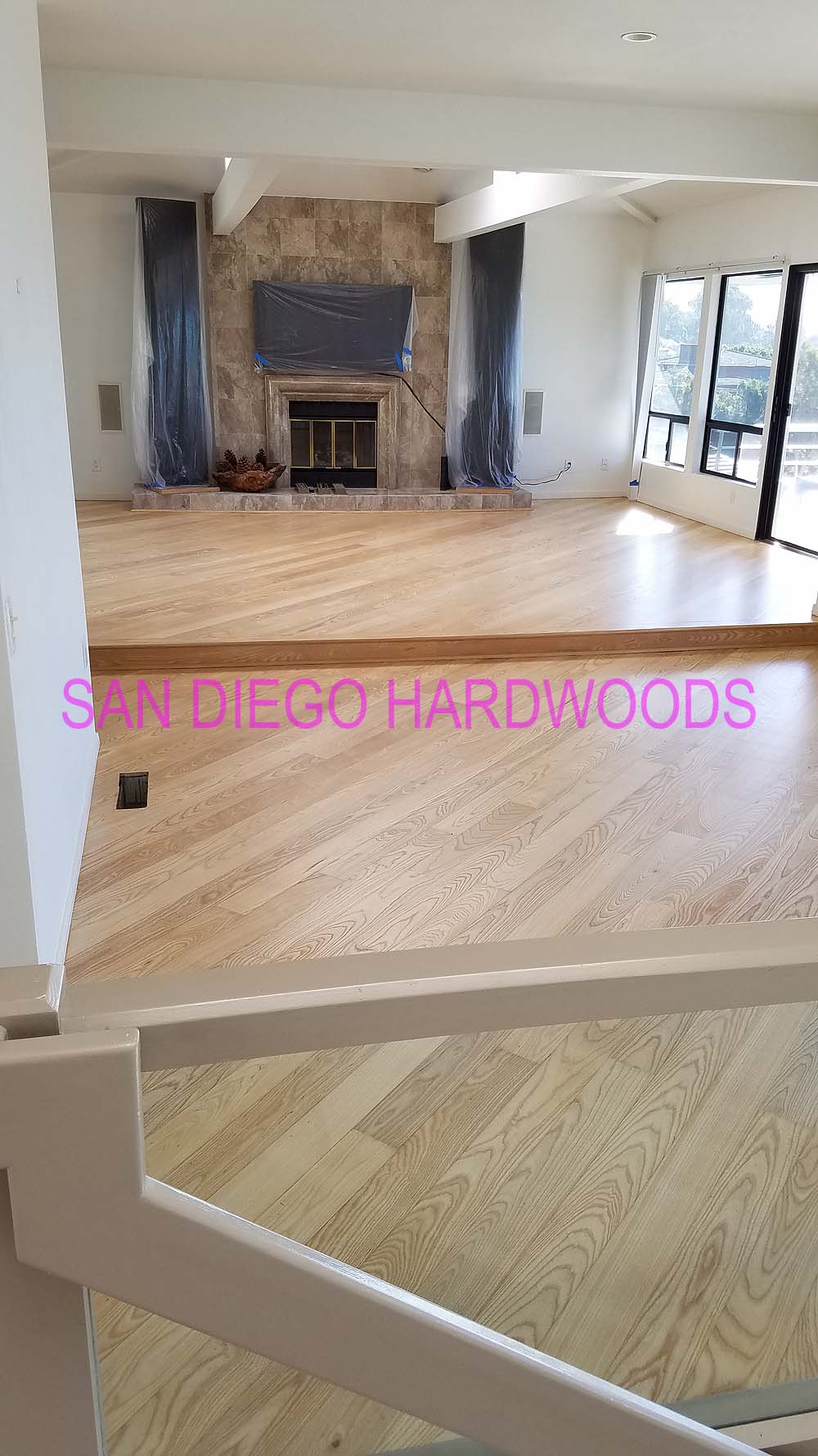 Hardwood floor refinishing and restoration in San Diego — project photo