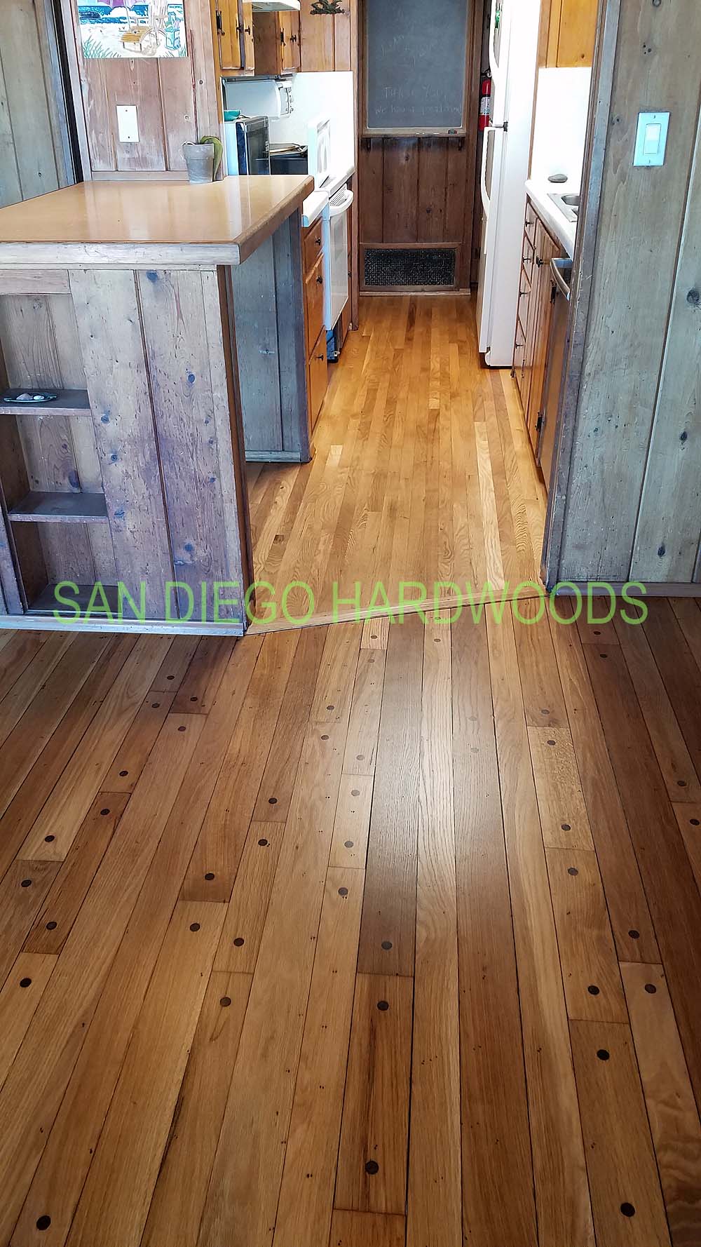 Hardwood floor refinishing and restoration in San Diego — project photo