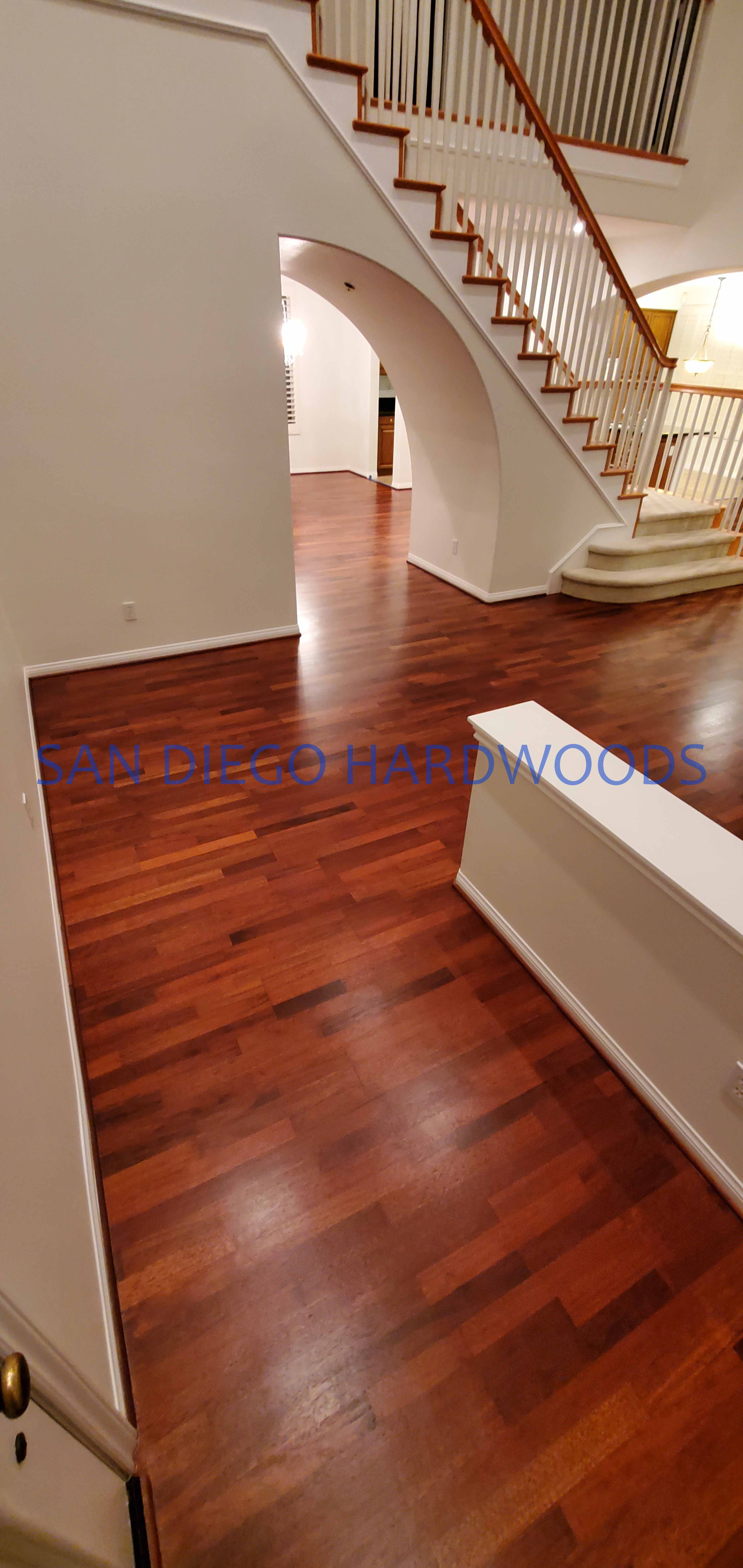 Hardwood floor refinishing and restoration in San Diego — project photo