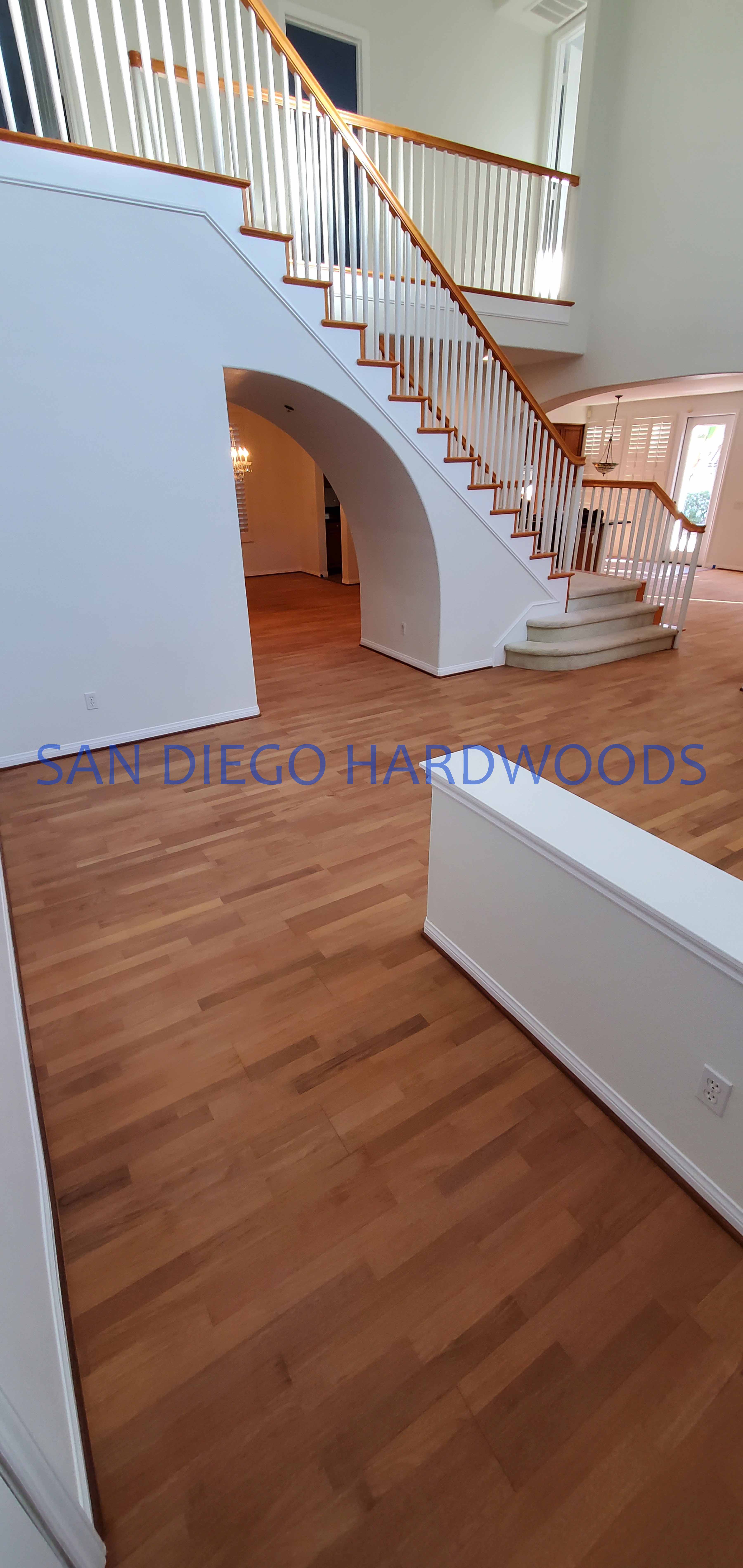 Hardwood floor refinishing and restoration in San Diego — project photo