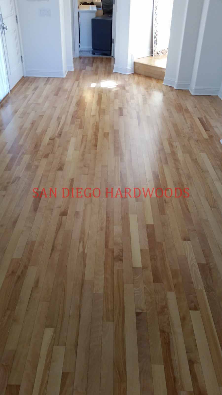Hardwood floor refinishing and restoration in San Diego — project photo
