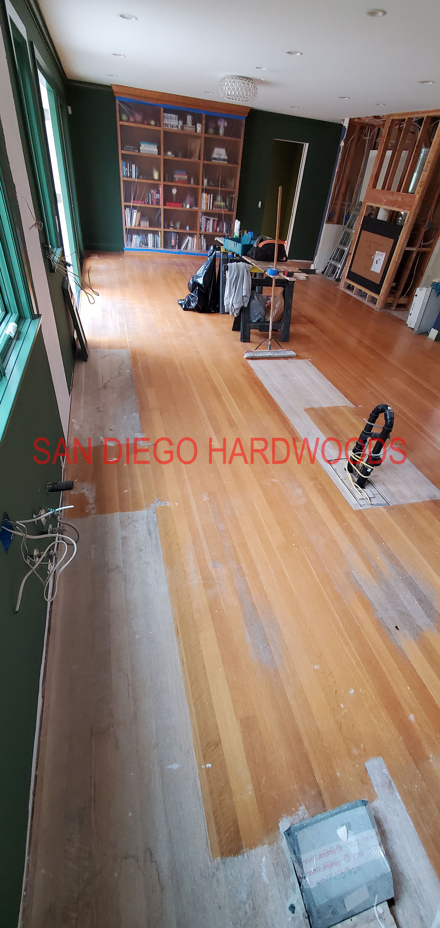 Hardwood floor refinishing and restoration in San Diego — project photo