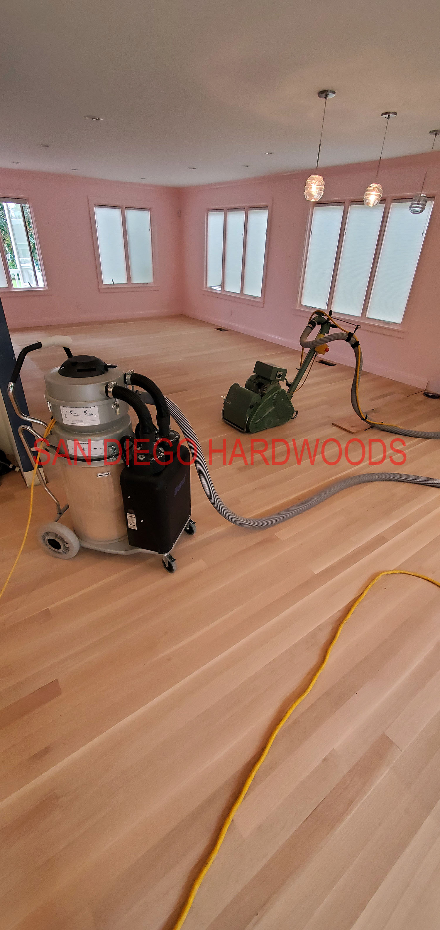 Hardwood floor refinishing and restoration in San Diego — project photo