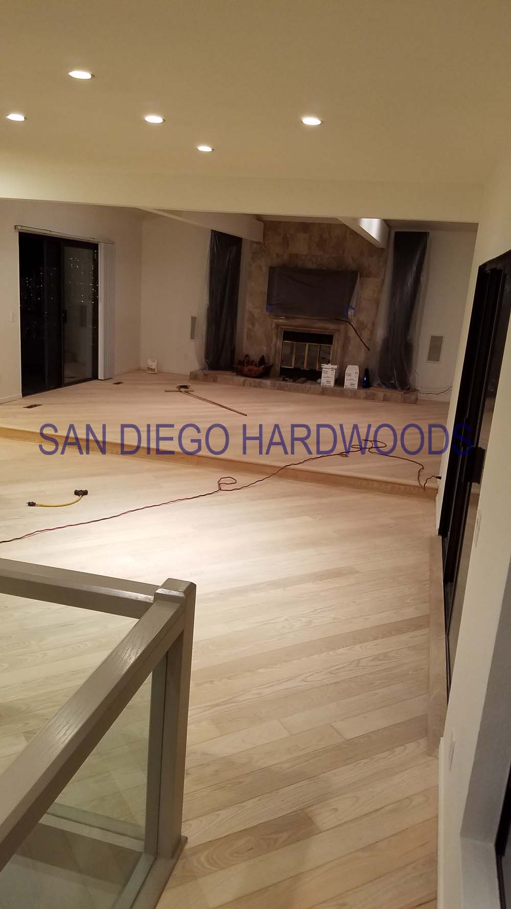 Hardwood floor refinishing and restoration in San Diego — project photo