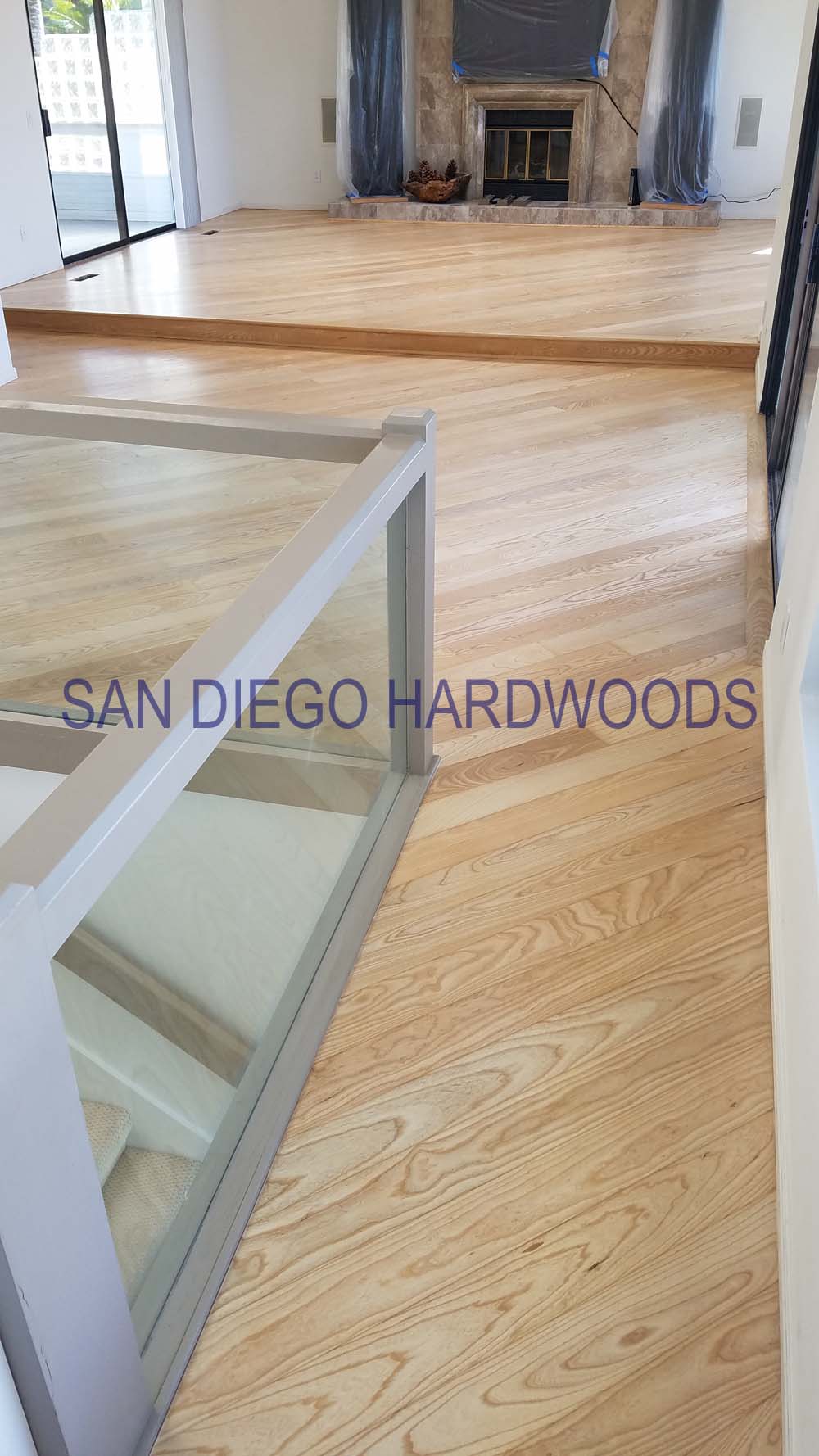 Hardwood floor refinishing and restoration in San Diego — project photo