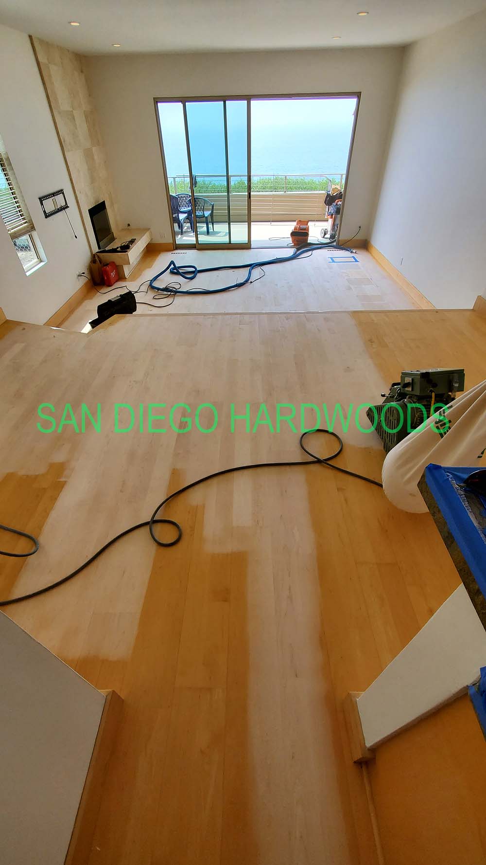 Hardwood floor refinishing and restoration in San Diego — project photo