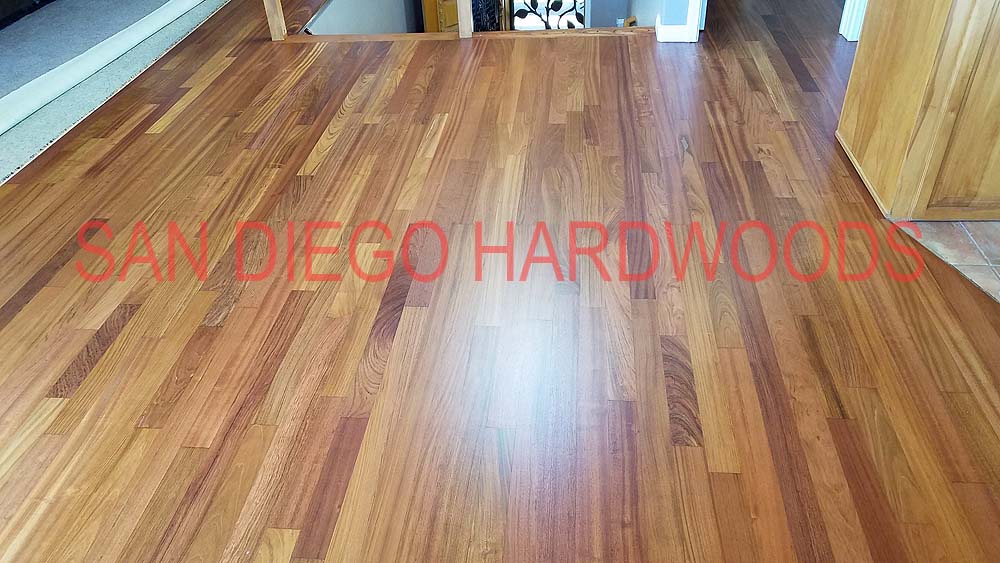 Hardwood floor refinishing and restoration in San Diego — project photo
