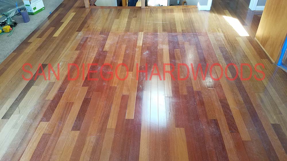 Hardwood floor refinishing and restoration in San Diego — project photo