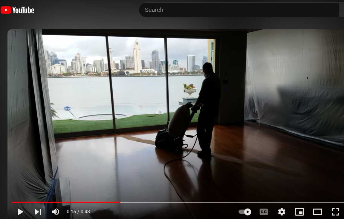 Hardwood floor refinishing and restoration in San Diego — project photo