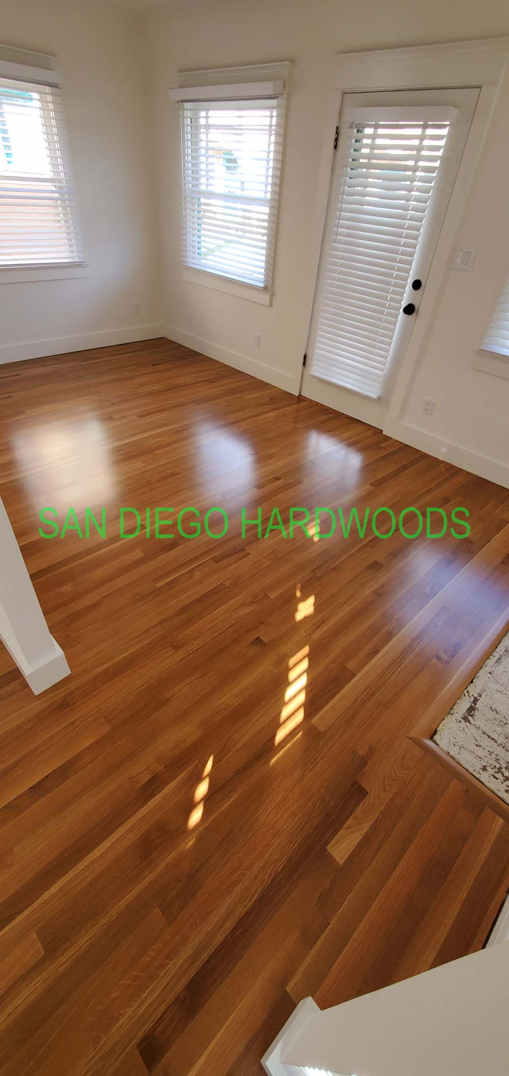 Hardwood floor refinishing and restoration in San Diego — project photo