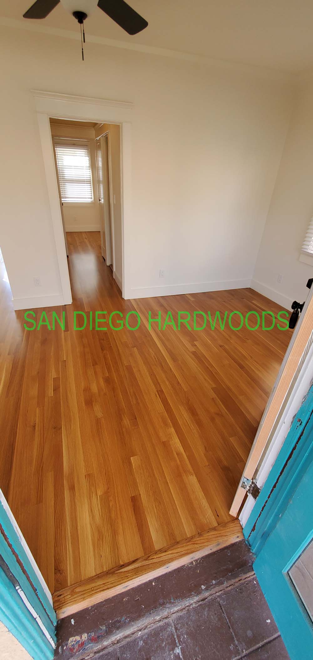 Hardwood floor refinishing and restoration in San Diego — project photo