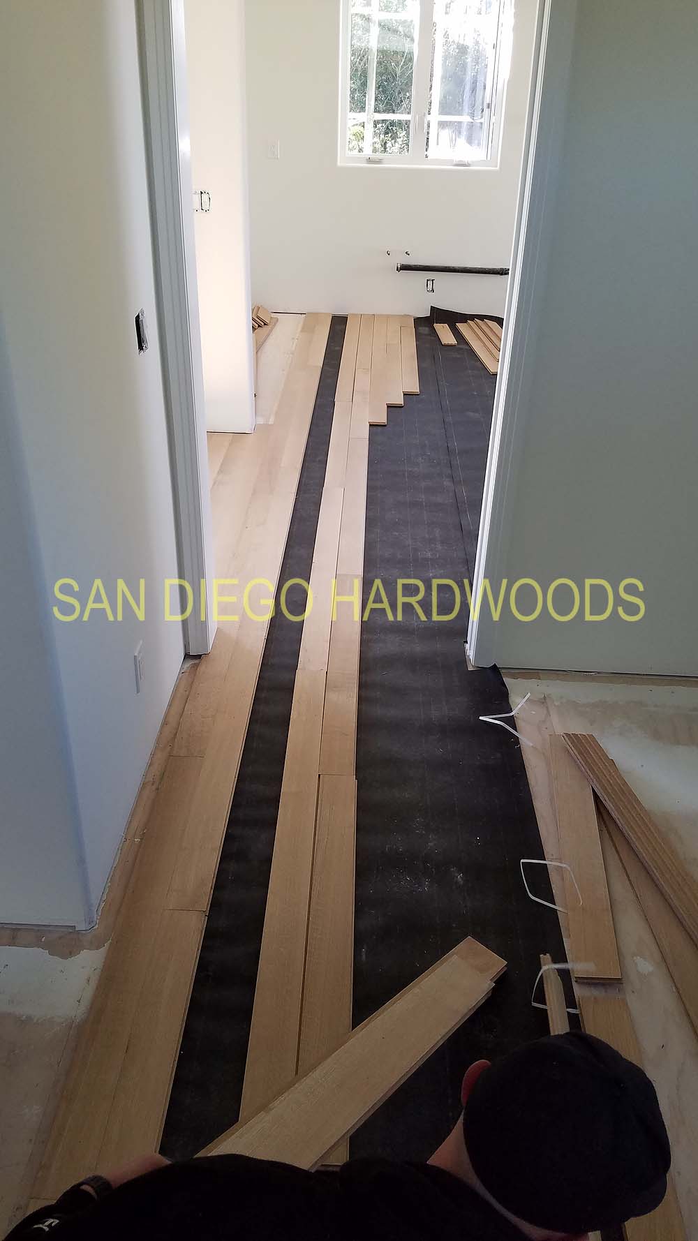 Hardwood floor refinishing and restoration in San Diego — project photo
