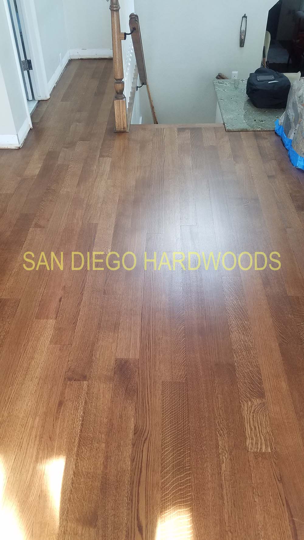 Hardwood floor refinishing and restoration in San Diego — project photo