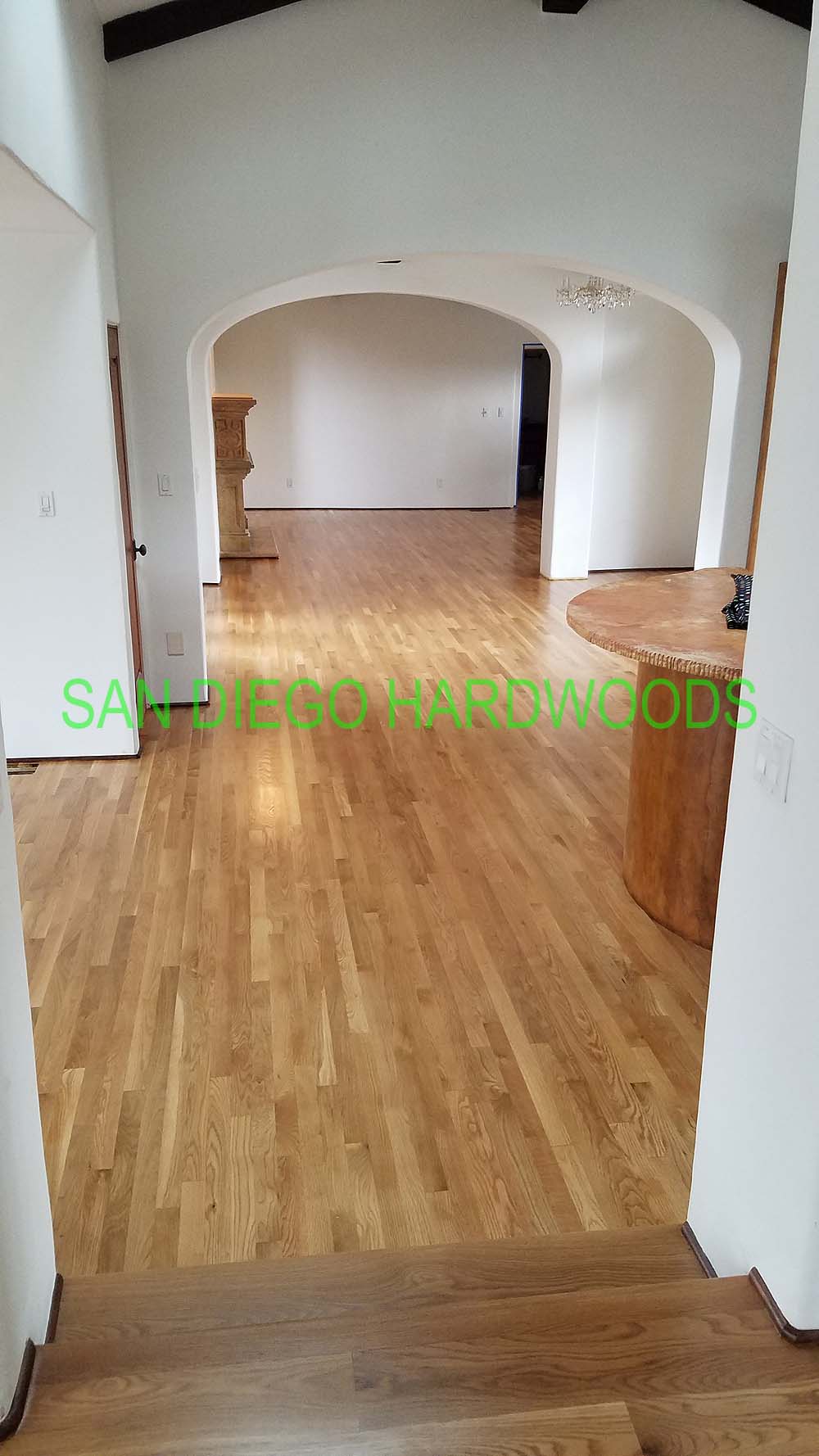 Hardwood floor refinishing and restoration in San Diego — project photo