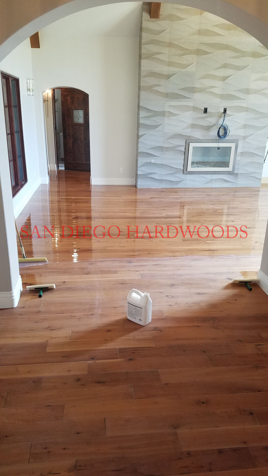 Hardwood floor refinishing and restoration in San Diego — project photo
