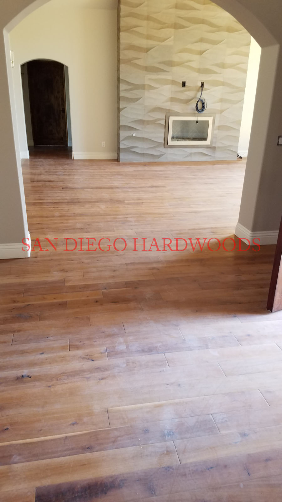 Hardwood floor refinishing and restoration in San Diego — project photo