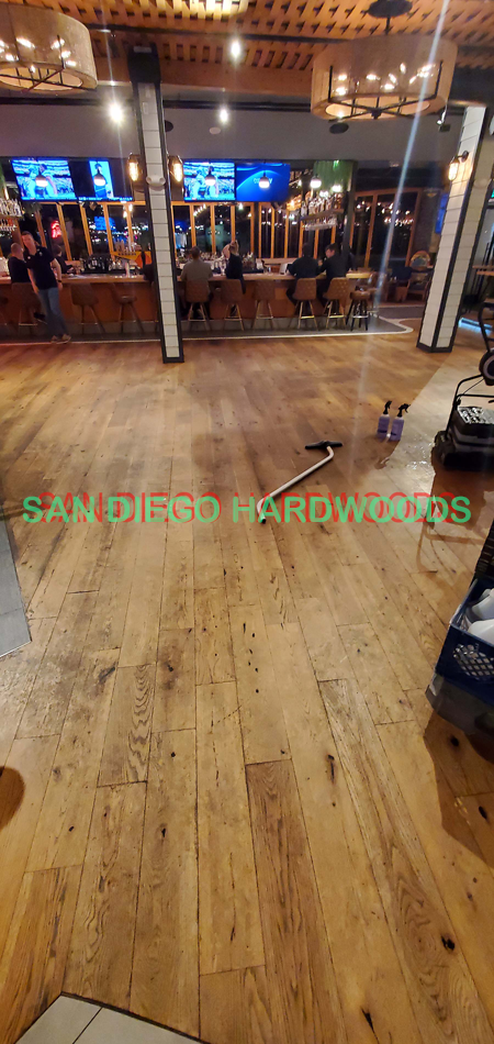 Hardwood floor refinishing and restoration in San Diego — project photo