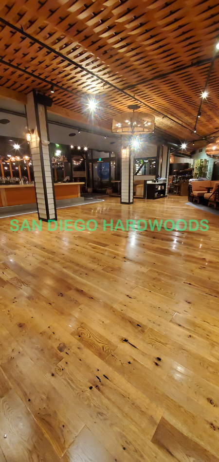Hardwood floor refinishing and restoration in San Diego — project photo