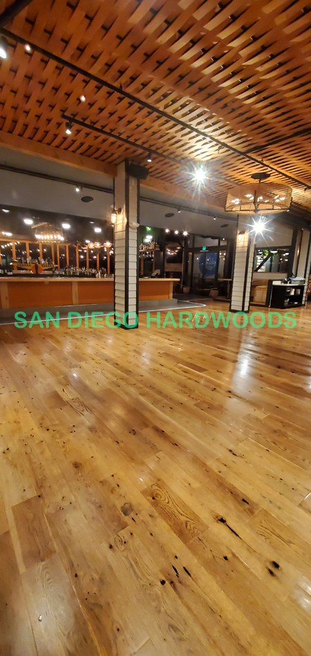 Hardwood floor refinishing and restoration in San Diego — project photo