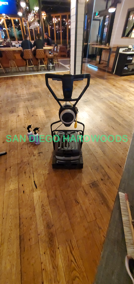 Hardwood floor refinishing and restoration in San Diego — project photo
