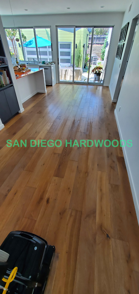 Hardwood floor refinishing and restoration in San Diego — project photo