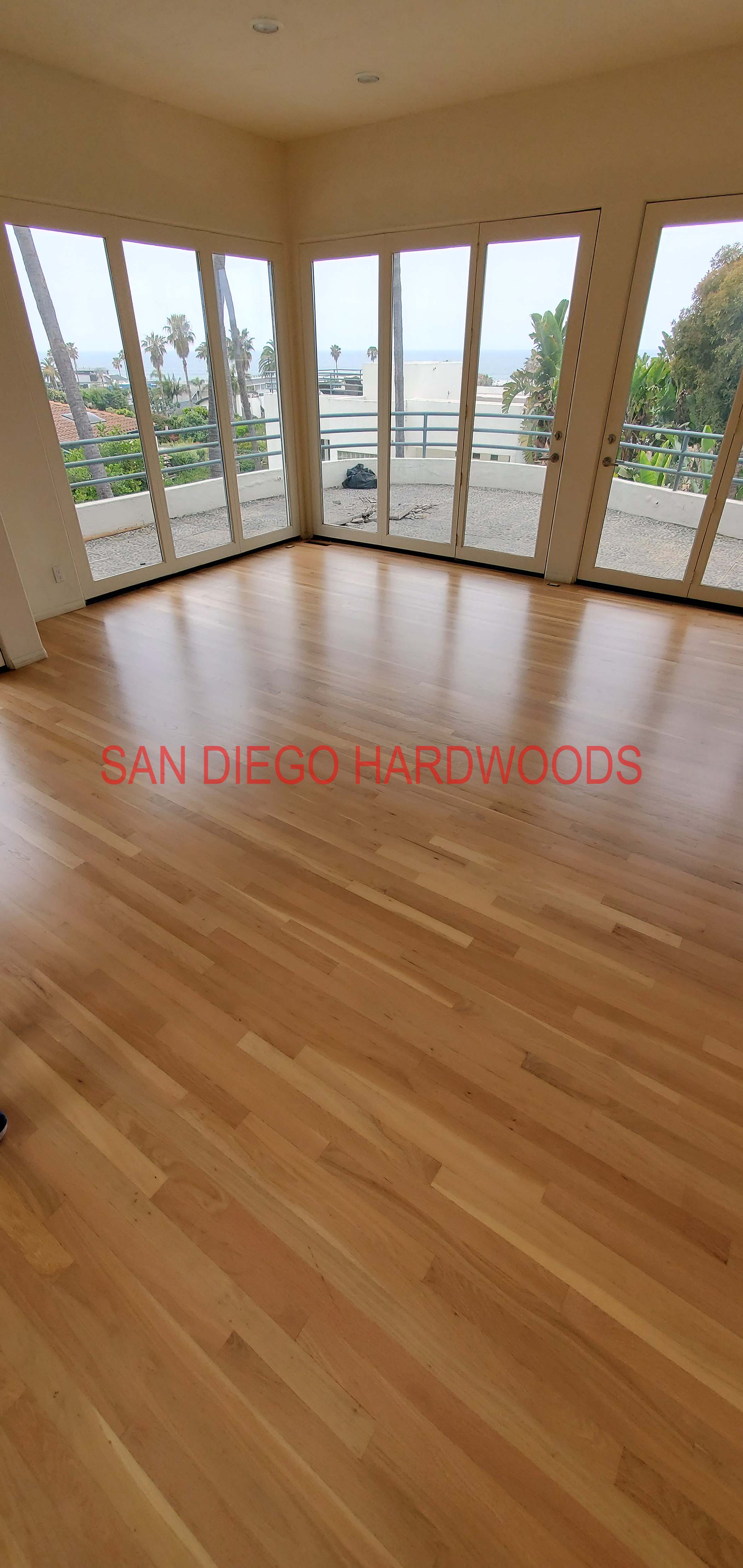 Hardwood floor refinishing and restoration in San Diego — project photo