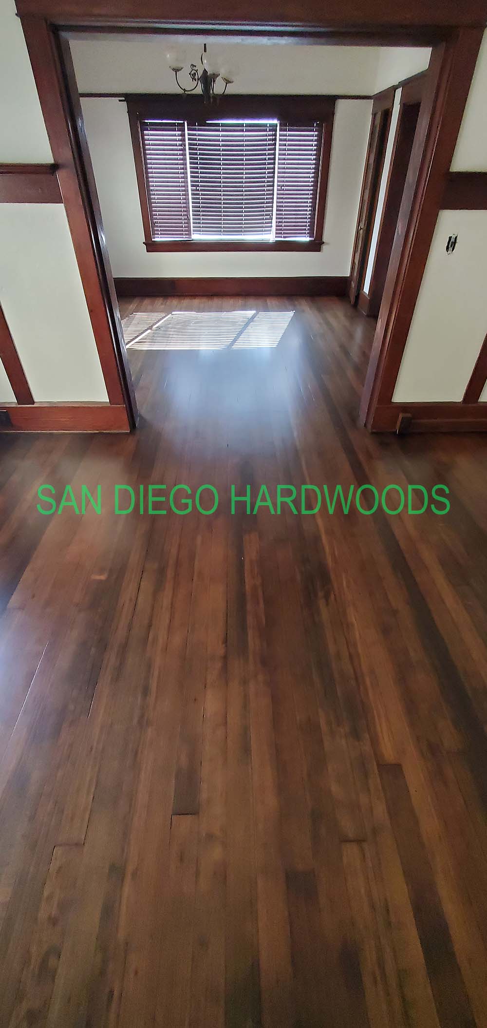 Hardwood floor refinishing and restoration in San Diego — project photo