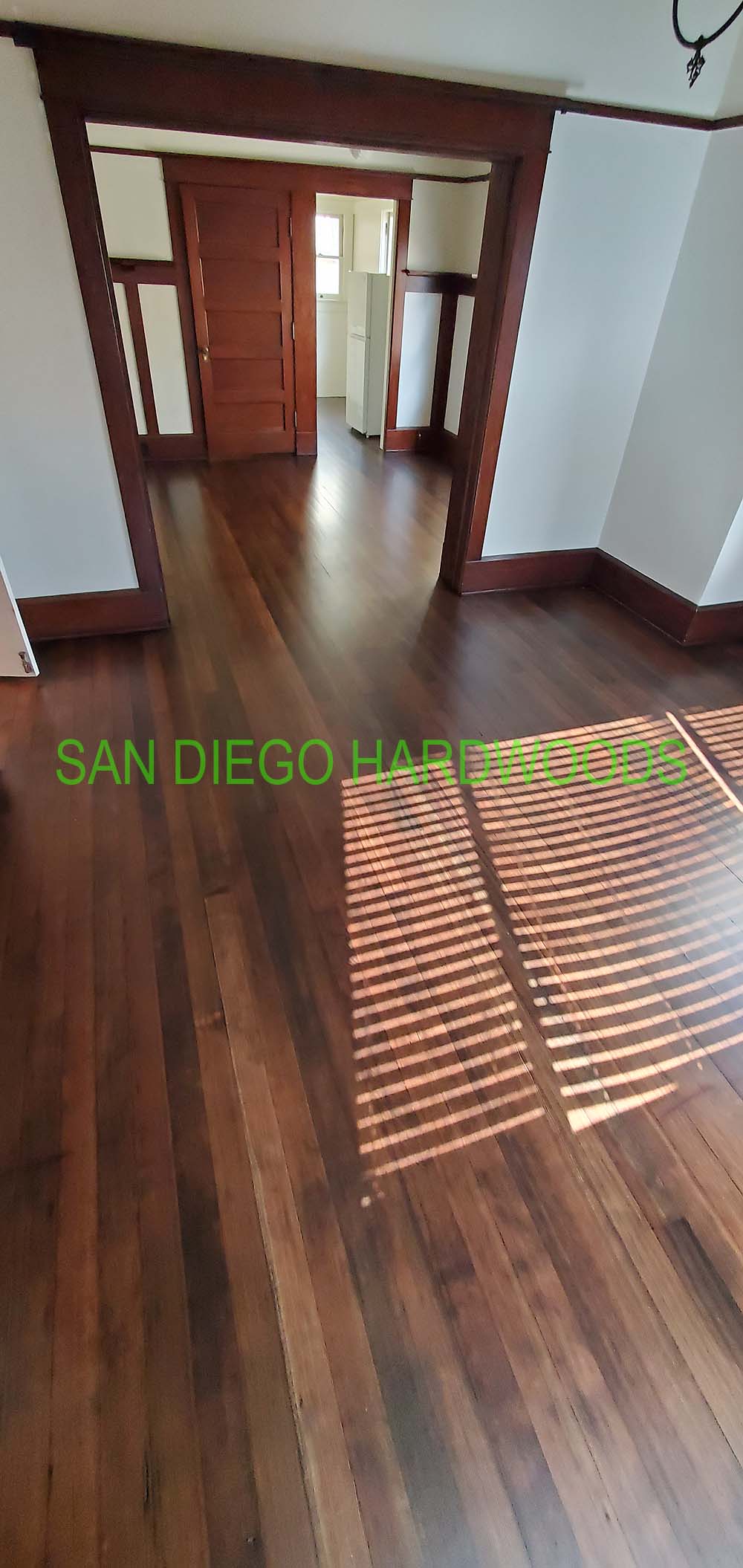 Hardwood floor refinishing and restoration in San Diego — project photo