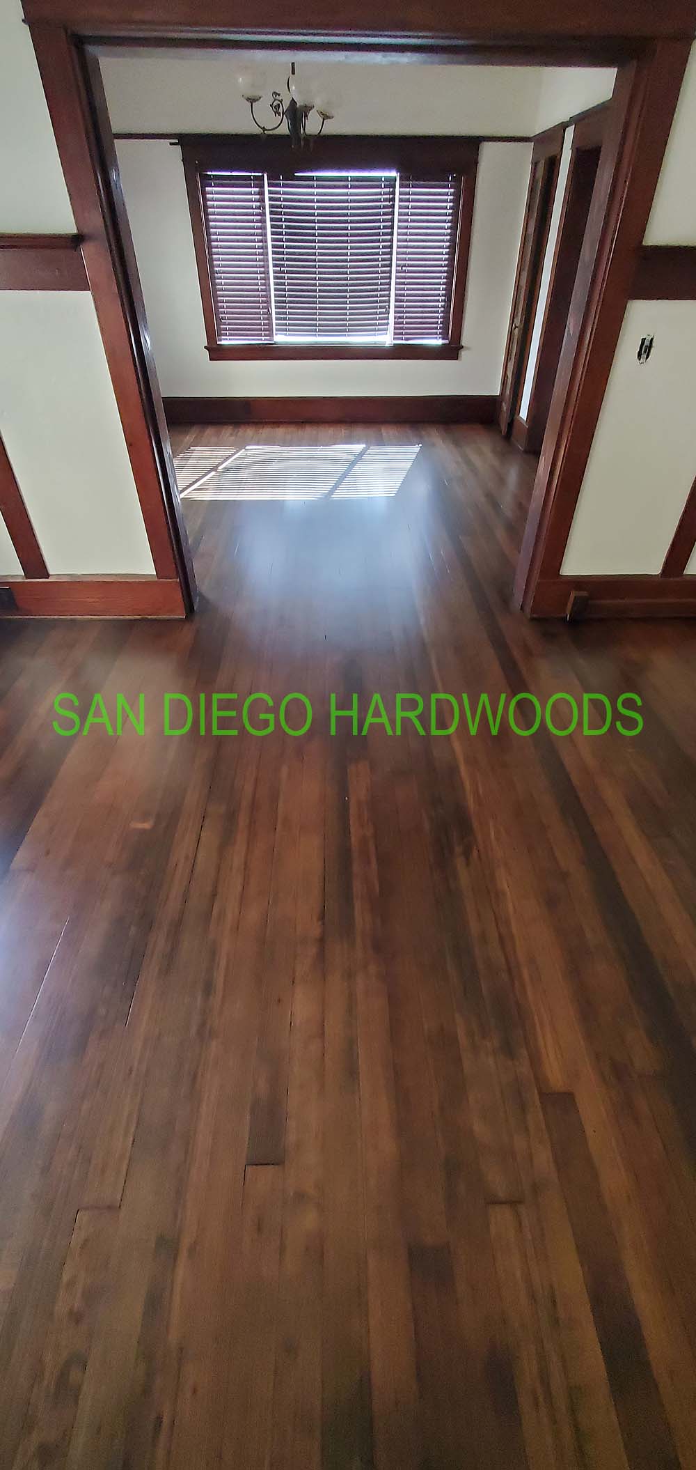 Hardwood floor refinishing and restoration in San Diego — project photo