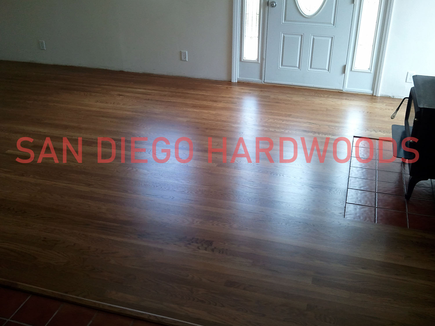 Hardwood floor refinishing and restoration in San Diego — project photo