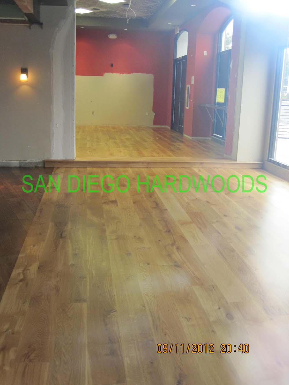 Hardwood floor refinishing and restoration in San Diego — project photo