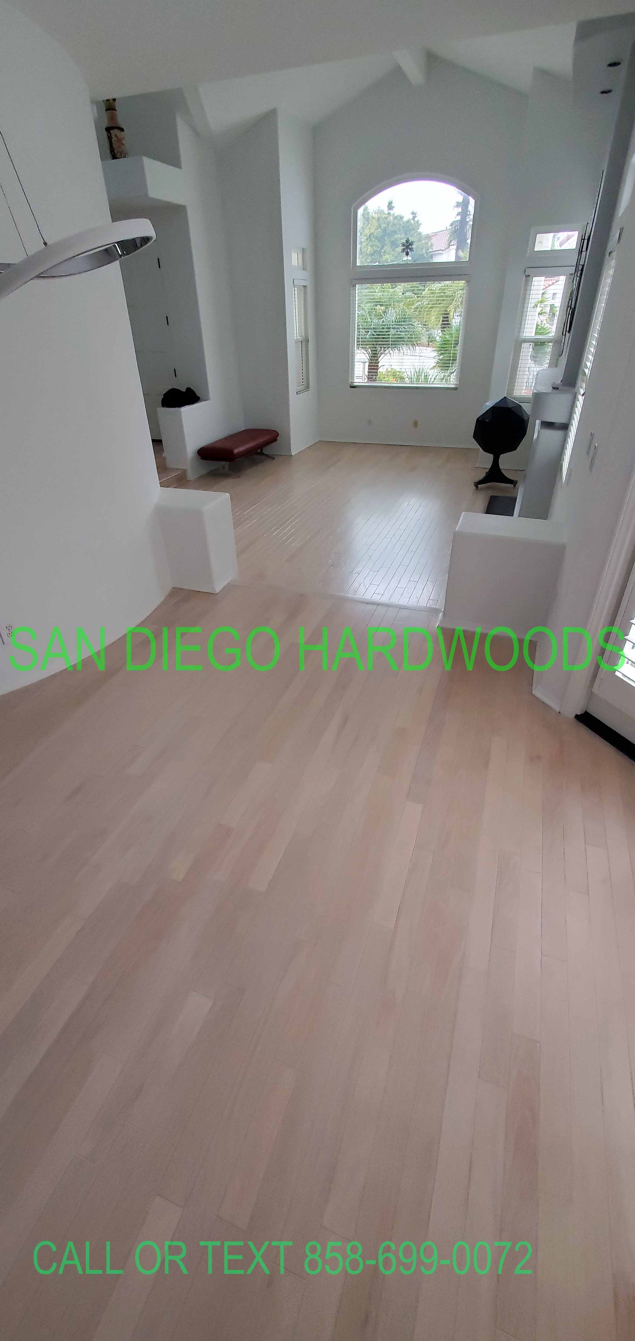 Hardwood floor refinishing and restoration in San Diego — project photo