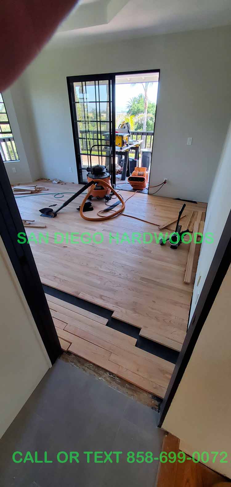 Hardwood floor refinishing and restoration in San Diego — project photo