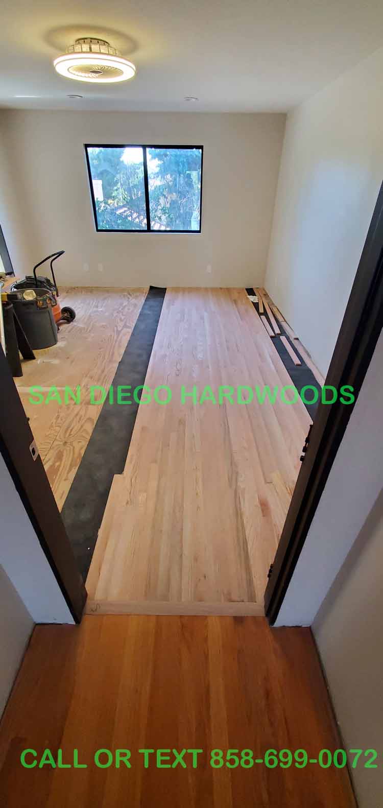 Hardwood floor refinishing and restoration in San Diego — project photo