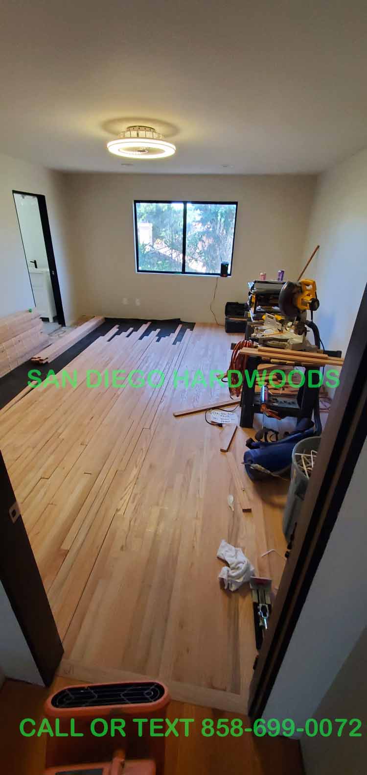 Hardwood floor refinishing and restoration in San Diego — project photo