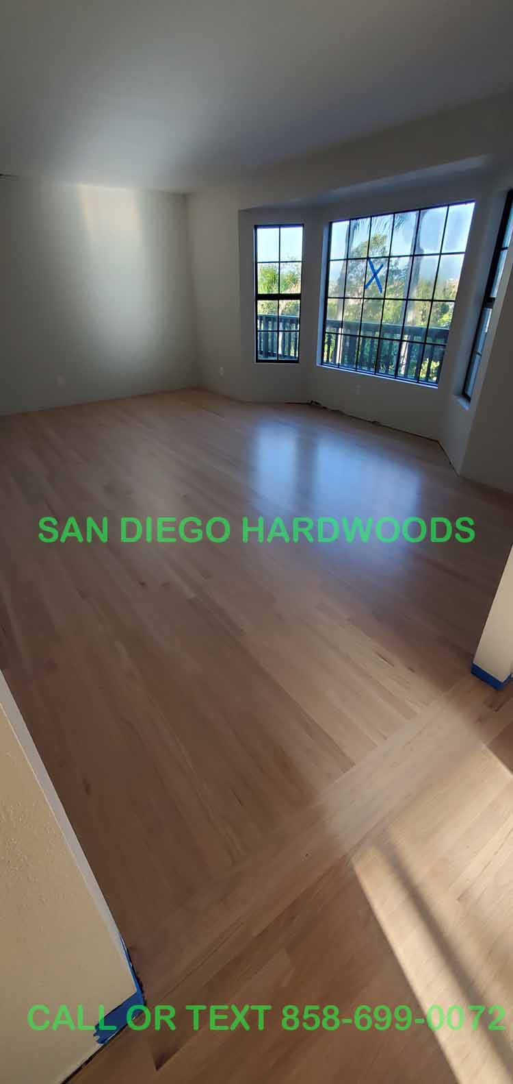 Hardwood floor refinishing and restoration in San Diego — project photo
