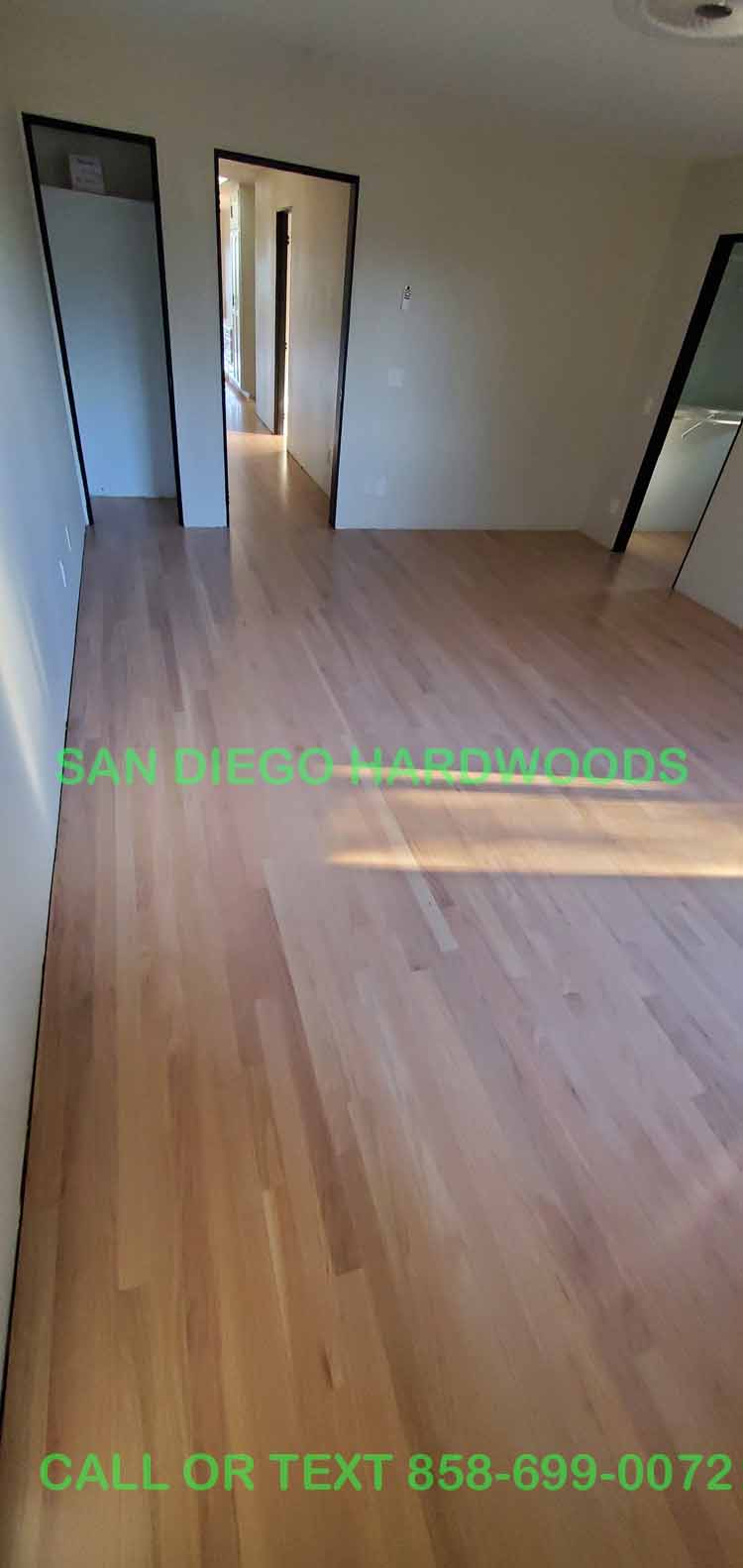 Hardwood floor refinishing and restoration in San Diego — project photo