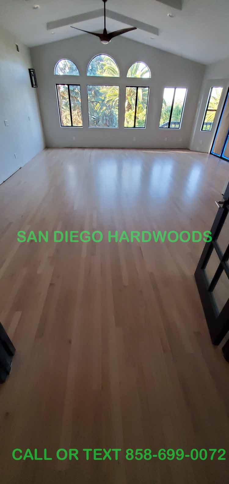 Hardwood floor refinishing and restoration in San Diego — project photo
