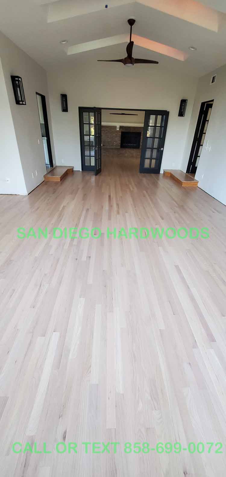 Hardwood floor refinishing and restoration in San Diego — project photo