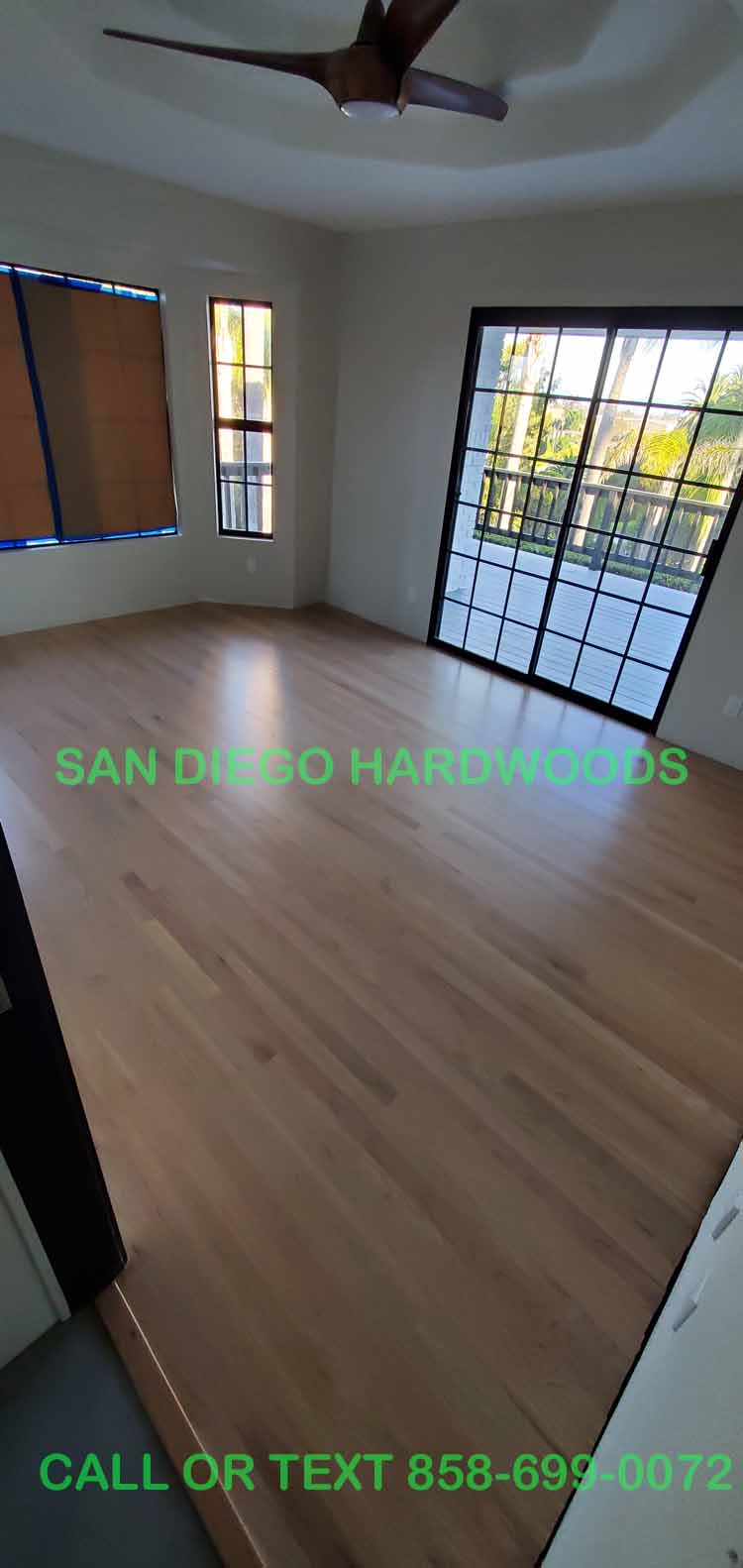 Hardwood floor refinishing and restoration in San Diego — project photo