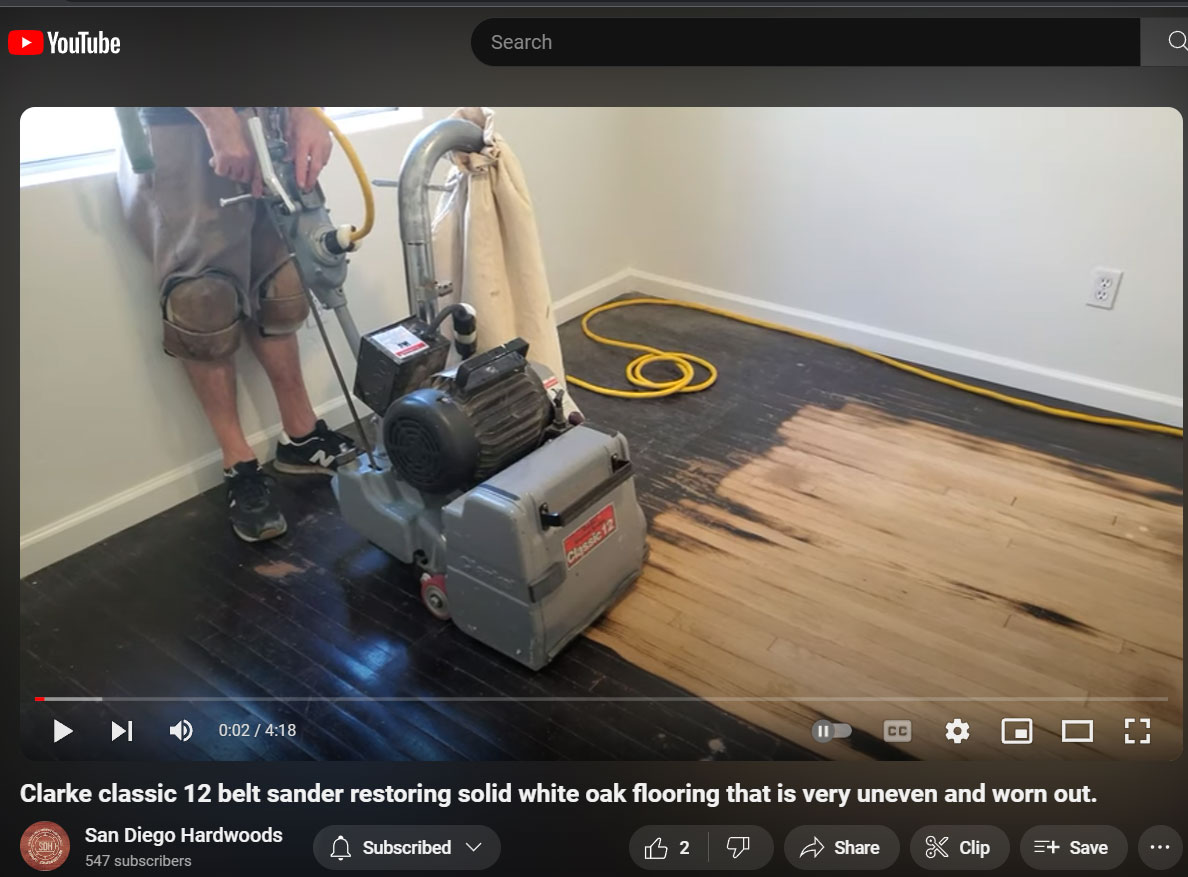 Hardwood floor refinishing and restoration in San Diego — project photo