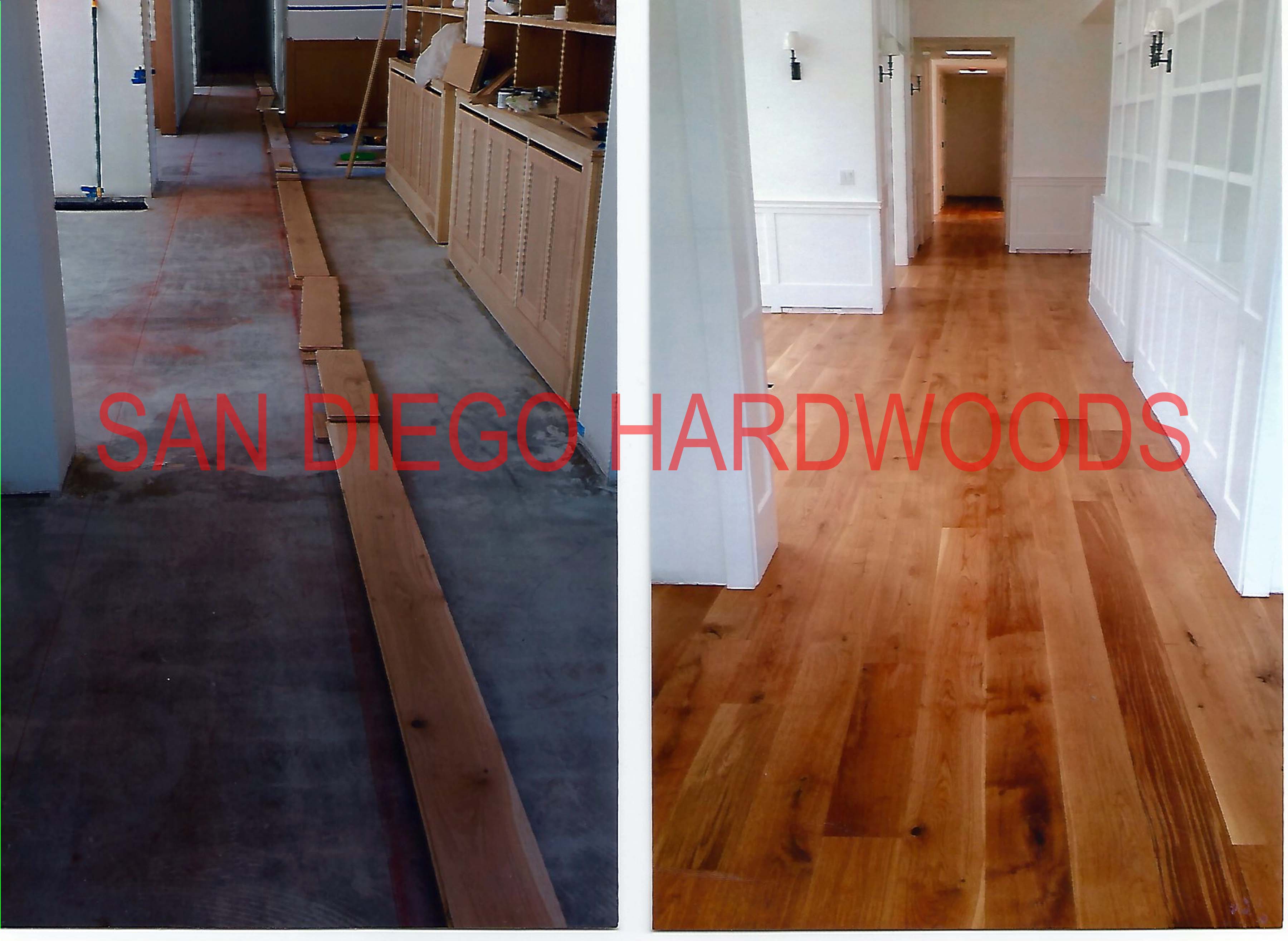 Hardwood floor refinishing and restoration in San Diego — project photo