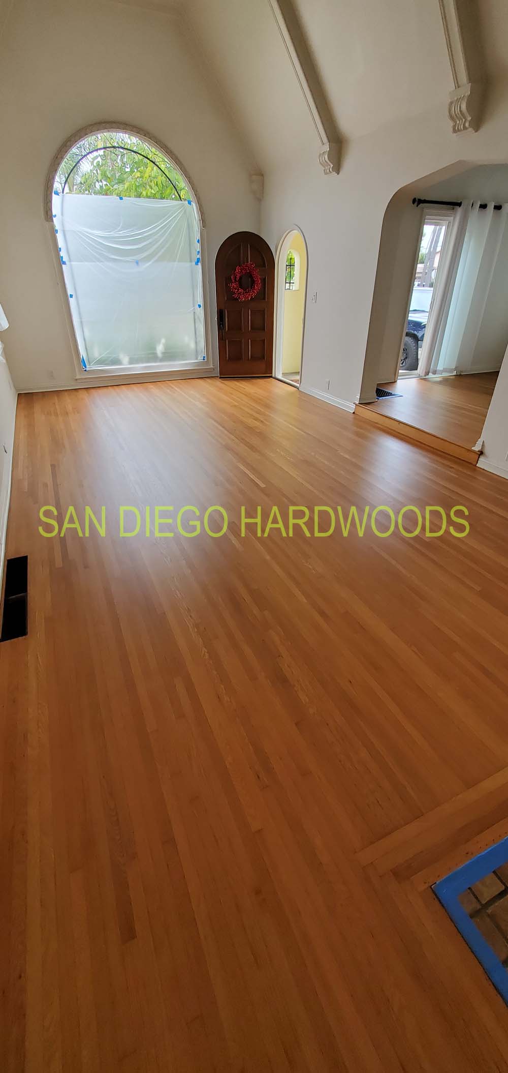 Hardwood floor refinishing and restoration in San Diego — project photo