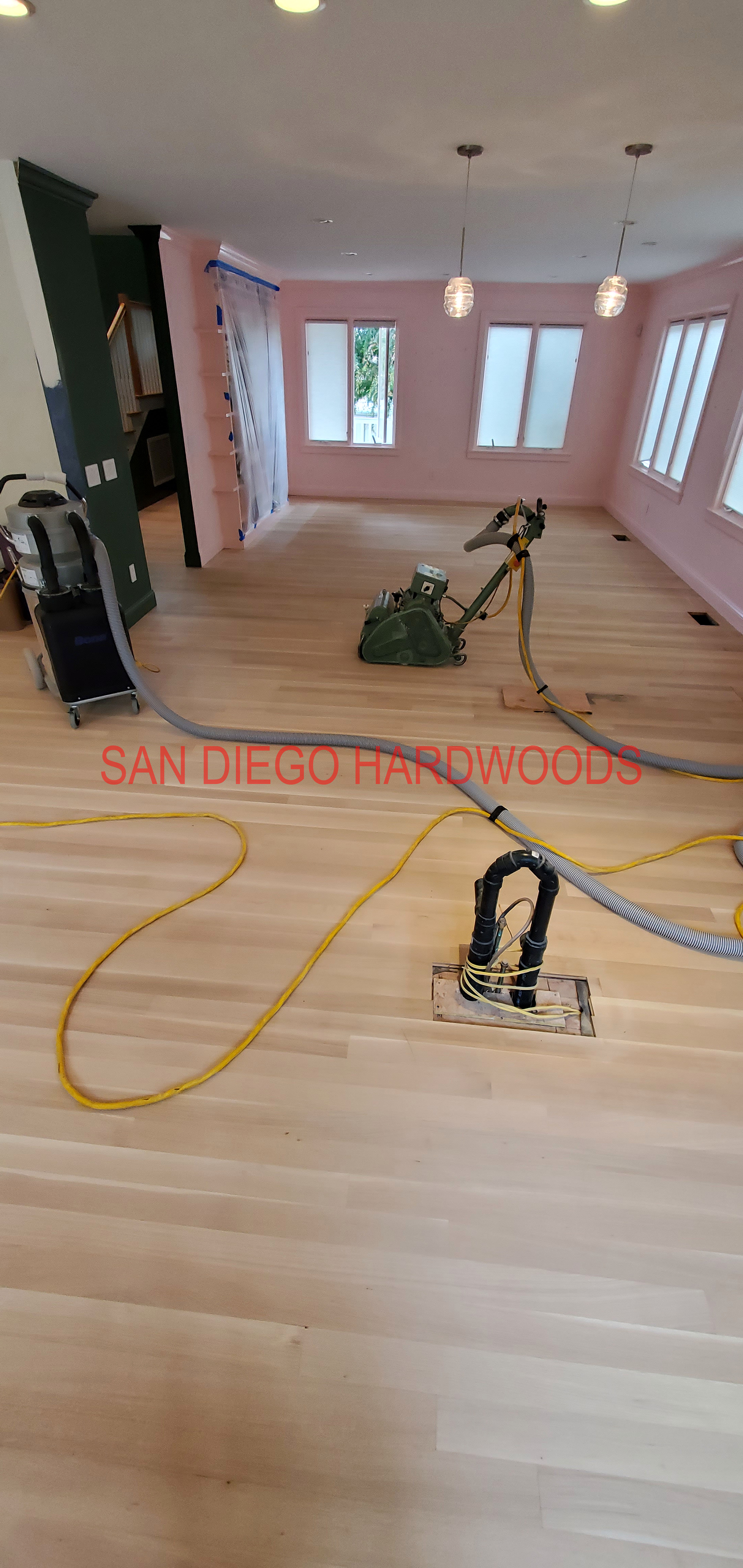 Hardwood floor refinishing and restoration in San Diego — project photo