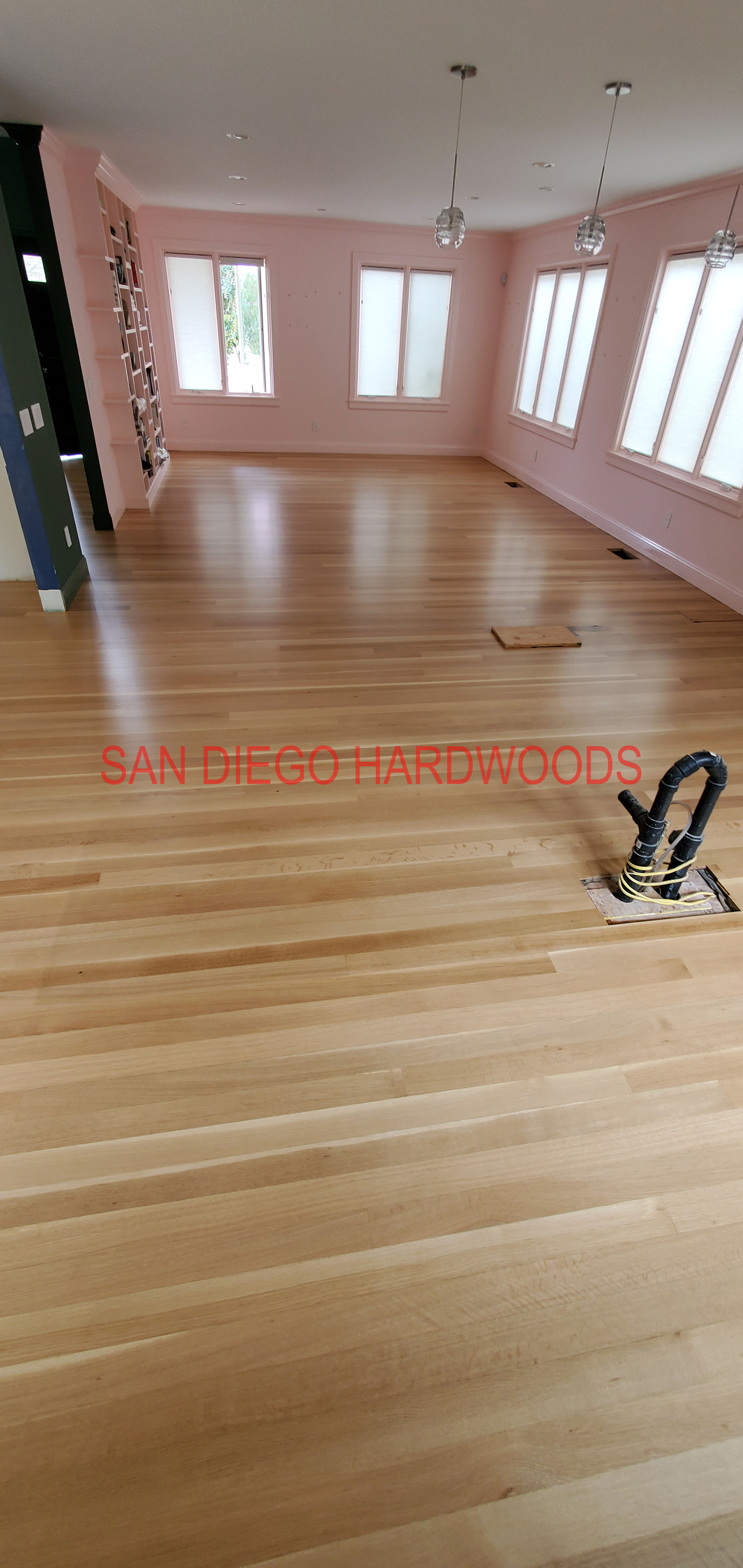 Hardwood floor refinishing and restoration in San Diego — project photo